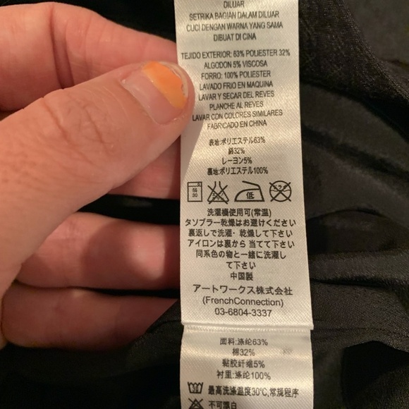 French Connection Supernova Star Jacquard Black Dress Size 4 NWT - Picture 6 of 6